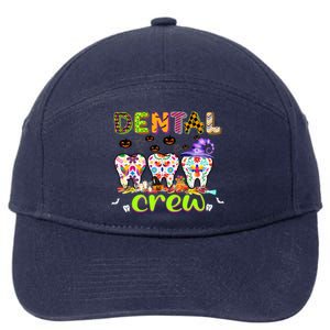 Dental Boo Crew Halloween Funny Dentist Assistant Gift 7-Panel Snapback Hat