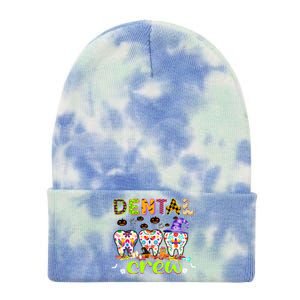 Dental Boo Crew Halloween Funny Dentist Assistant Gift Tie Dye 12in Knit Beanie