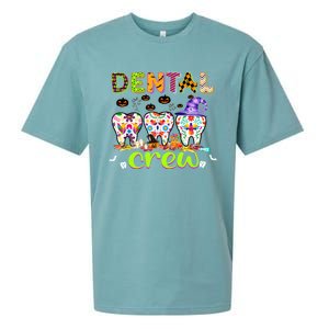 Dental Boo Crew Halloween Funny Dentist Assistant Gift Sueded Cloud Jersey T-Shirt