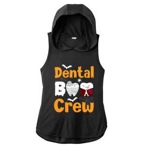 Dental Boo Crew Halloween Funny Dentist Assistant Gift Ladies PosiCharge Tri-Blend Wicking Draft Hoodie Tank