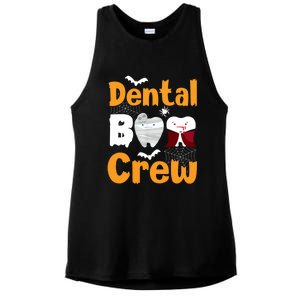 Dental Boo Crew Halloween Funny Dentist Assistant Gift Ladies PosiCharge Tri-Blend Wicking Tank