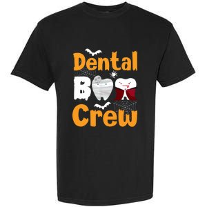 Dental Boo Crew Halloween Funny Dentist Assistant Gift Garment-Dyed Heavyweight T-Shirt