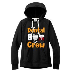 Dental Boo Crew Halloween Funny Dentist Assistant Gift Women's Fleece Hoodie