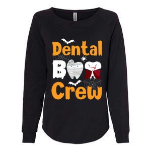 Dental Boo Crew Halloween Funny Dentist Assistant Gift Womens California Wash Sweatshirt