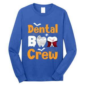 Dental Boo Crew Halloween Funny Dentist Assistant Gift Long Sleeve Shirt