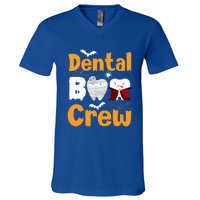 Dental Boo Crew Halloween Funny Dentist Assistant Gift V-Neck T-Shirt