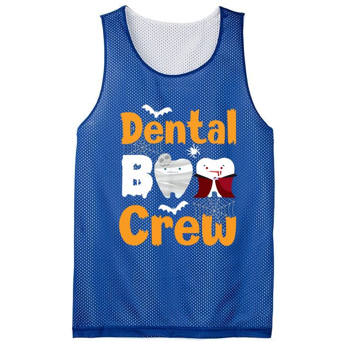 Dental Boo Crew Halloween Funny Dentist Assistant Gift Mesh Reversible Basketball Jersey Tank