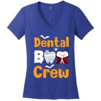 Dental Boo Crew Halloween Funny Dentist Assistant Gift Women's V-Neck T-Shirt