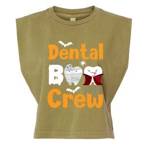 Dental Boo Crew Halloween Funny Dentist Assistant Gift Garment-Dyed Women's Muscle Tee