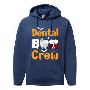 Dental Boo Crew Halloween Funny Dentist Assistant Gift Performance Fleece Hoodie