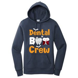 Dental Boo Crew Halloween Funny Dentist Assistant Gift Women's Pullover Hoodie