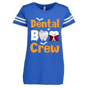 Dental Boo Crew Halloween Funny Dentist Assistant Gift Enza Ladies Jersey Football T-Shirt