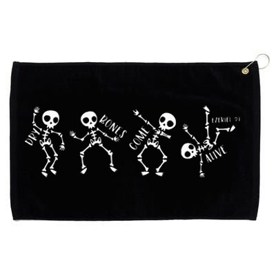 Dry B.ones Come Alive Relaxed Funny Skeleton Dancing Grommeted Golf Towel