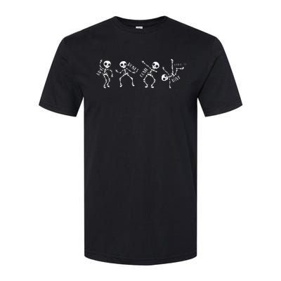 Dry B.ones Come Alive Relaxed Funny Skeleton Dancing Softstyle® CVC T-Shirt