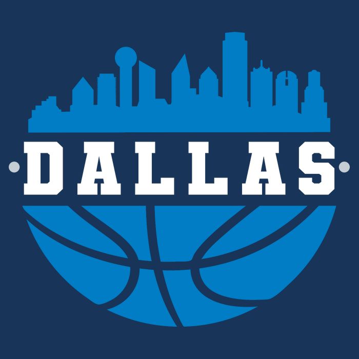 Dallas Basketball City Skyline 7 Panel Mesh Trucker Snapback Hat