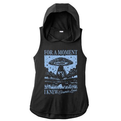 Down Bad Cosmic Love The Tortured Poets Ladies PosiCharge Tri-Blend Wicking Draft Hoodie Tank