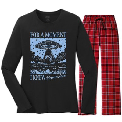 Down Bad Cosmic Love The Tortured Poets Women's Long Sleeve Flannel Pajama Set 