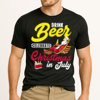 Drink Beer Celebrate Christmas In July, Summer Paradise Cooling Performance Crew T-Shirt