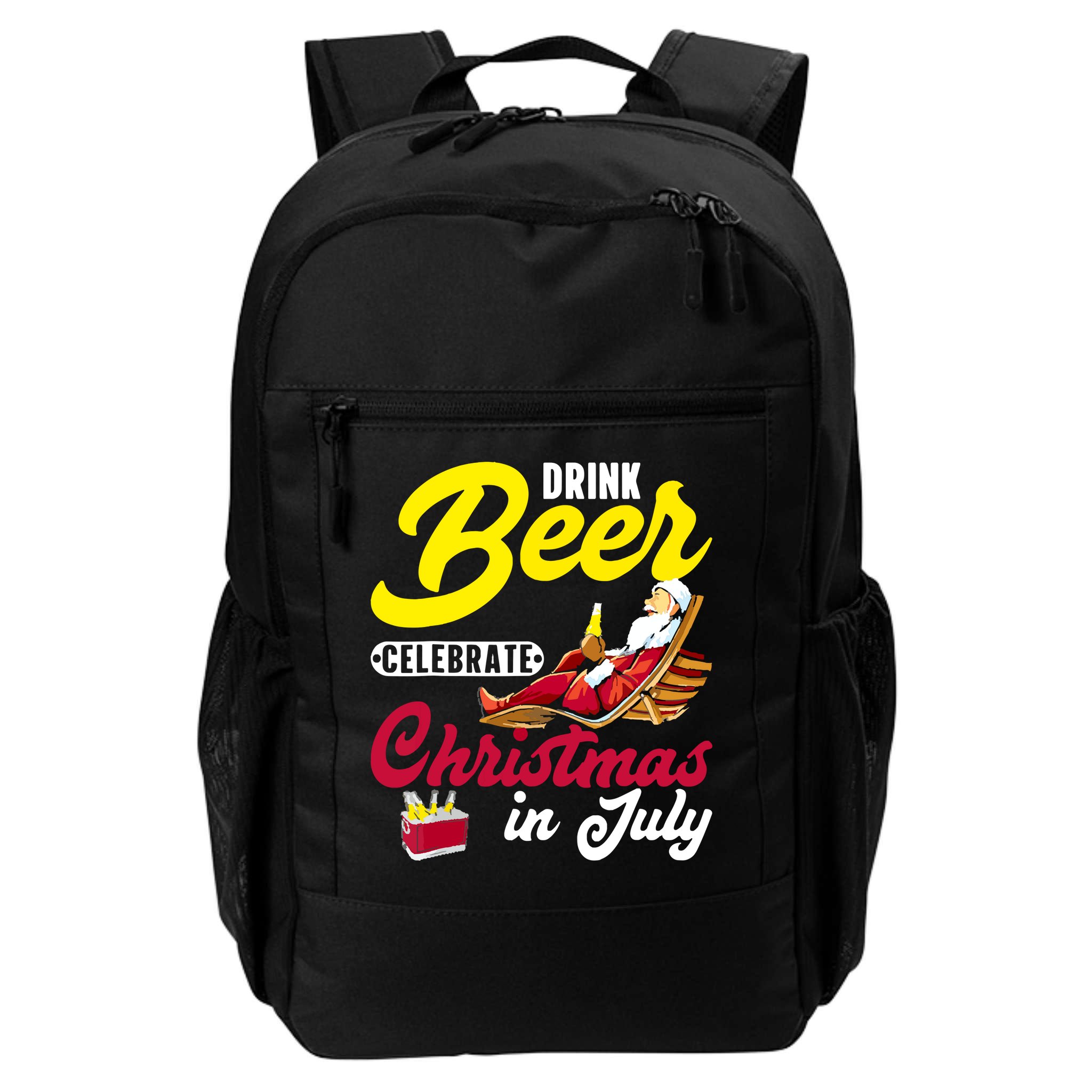 Drink Beer Celebrate Christmas In July, Summer Paradise Backpack