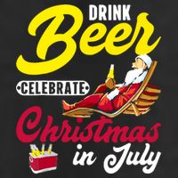Drink Beer Celebrate Christmas In July, Summer Paradise Adult Drive Performance Visor