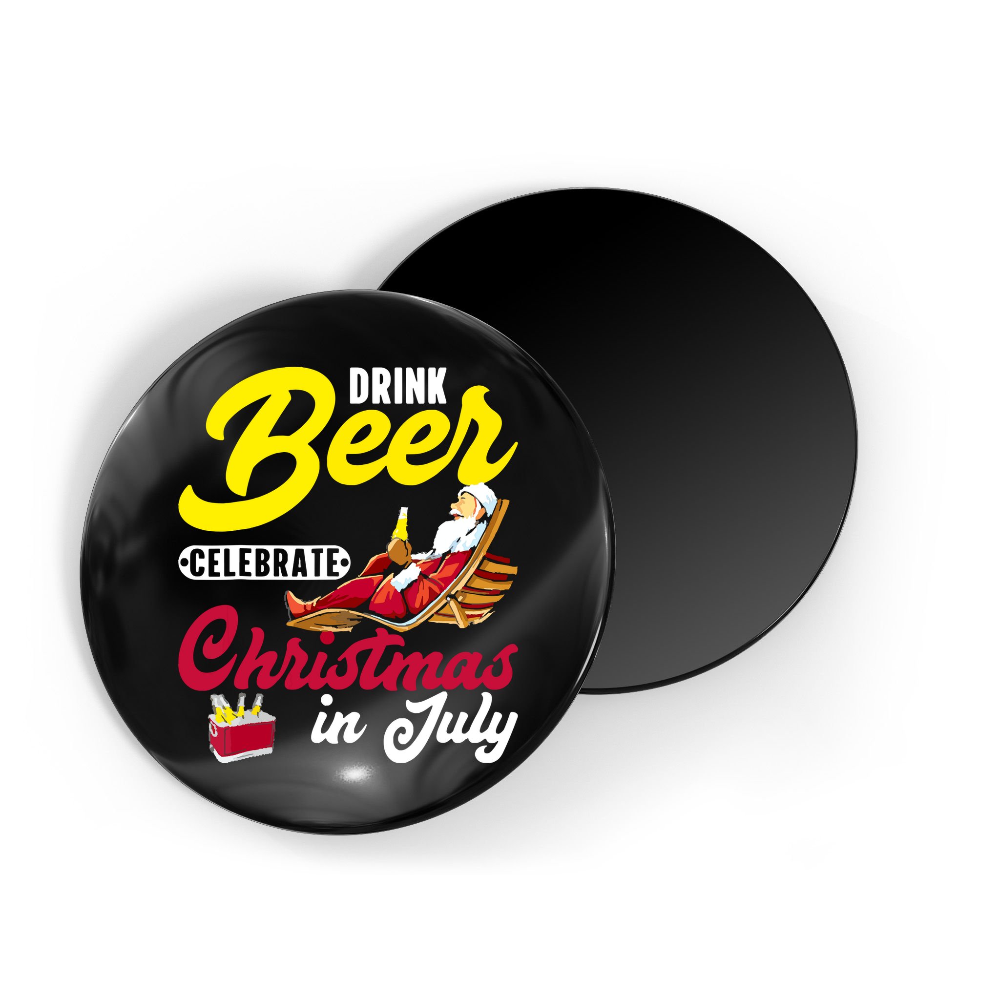 Drink Beer Celebrate Christmas In July, Summer Paradise Magnet