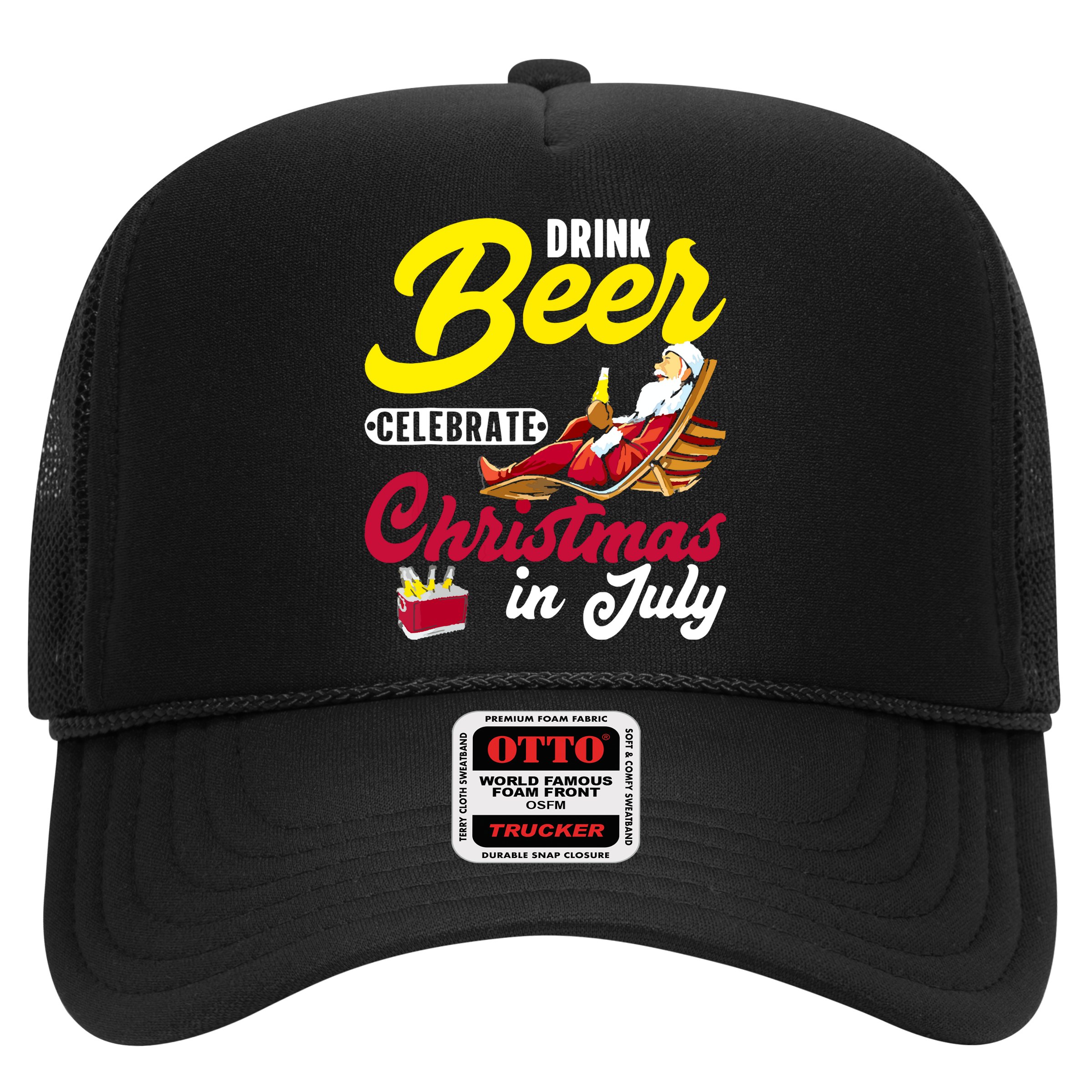 Drink Beer Celebrate Christmas In July, Summer Paradise Hat