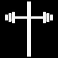 Dumbbell Barbell Cross Christian Gym Workout Lifting Cooling Performance Crew T-Shirt