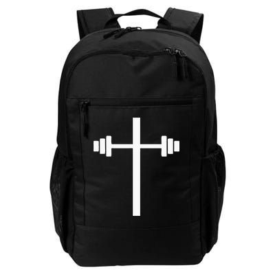 Dumbbell Barbell Cross Christian Gym Workout Lifting Backpack