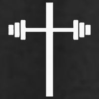 Dumbbell Barbell Cross Christian Gym Workout Lifting Golf Towel