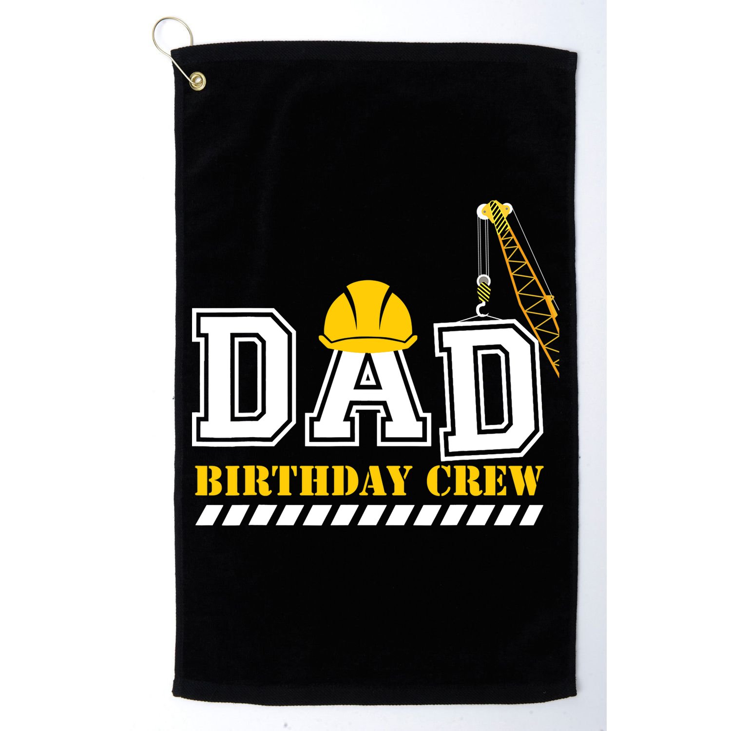 Dad Birthday Crew Construction Birthday Party Golf Towel
