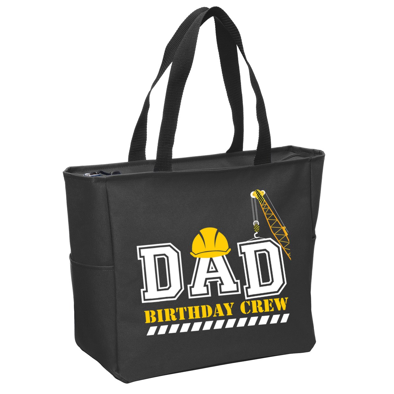 Dad Birthday Crew Construction Birthday Party Zip Tote Bag