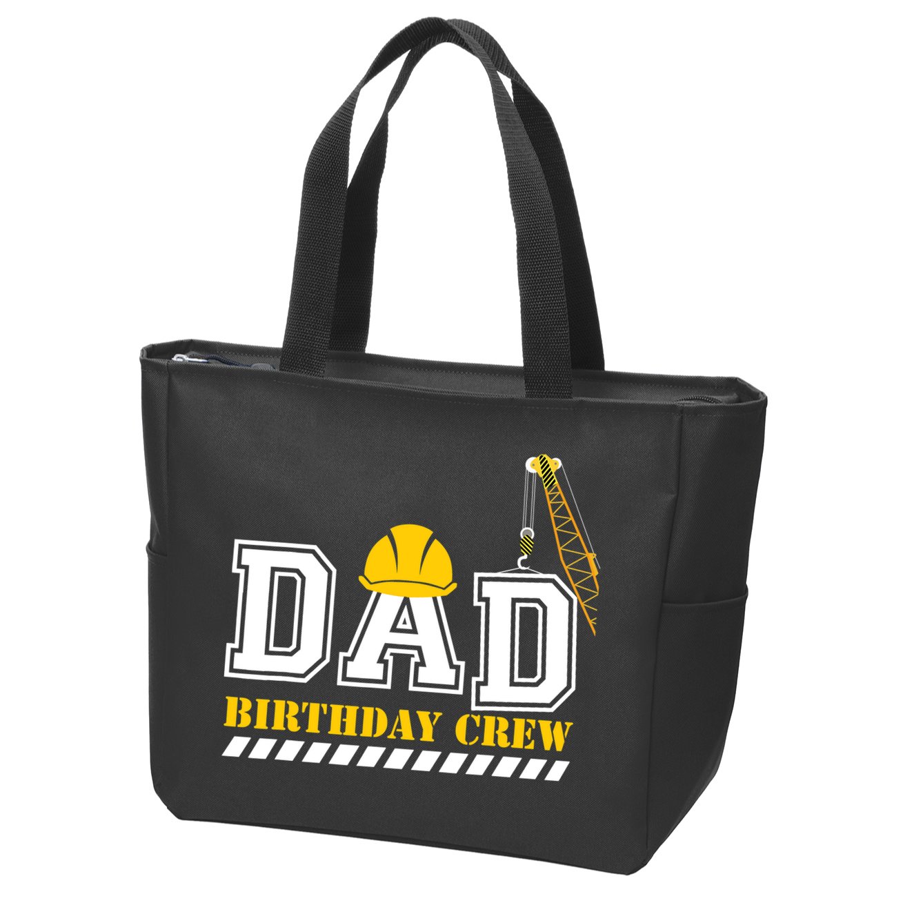 Dad Birthday Crew Construction Birthday Party Zip Tote Bag