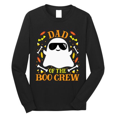 Dad Boo Crew Ghost Matching Family Set Groups Halloween Long Sleeve Shirt