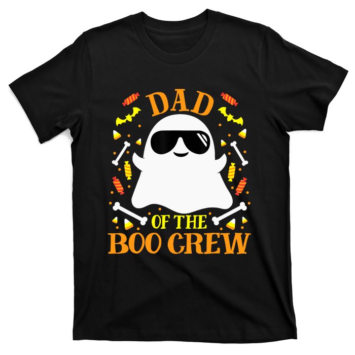 Dad Boo Crew Ghost Matching Family Set Groups Halloween T-Shirt