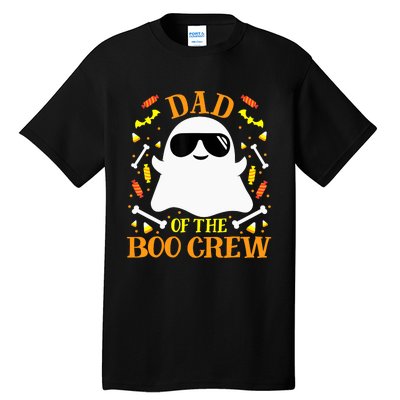 Dad Boo Crew Ghost Matching Family Set Groups Halloween Tall T-Shirt