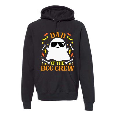 Dad Boo Crew Ghost Matching Family Set Groups Halloween Premium Hoodie