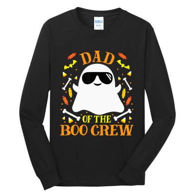 Dad Boo Crew Ghost Matching Family Set Groups Halloween Tall Long Sleeve T-Shirt