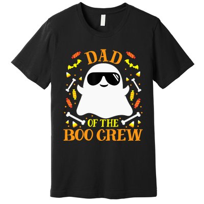 Dad Boo Crew Ghost Matching Family Set Groups Halloween Premium T-Shirt