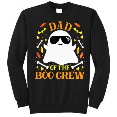 Dad Boo Crew Ghost Matching Family Set Groups Halloween Tall Sweatshirt