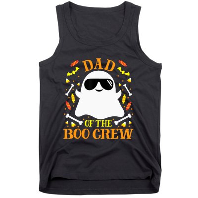 Dad Boo Crew Ghost Matching Family Set Groups Halloween Tank Top