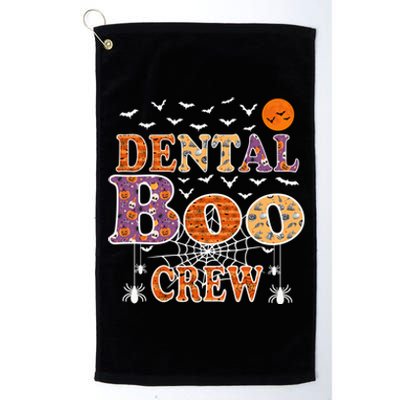 Dental Boo Crew Gift Funny Halloween Costume Gift Platinum Collection Golf Towel