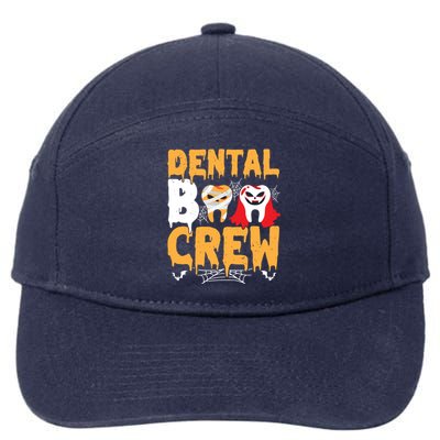 Dental Boo Crew Spooky Dentist Squad Dental Practitioner Meaningful Gift 7-Panel Snapback Hat