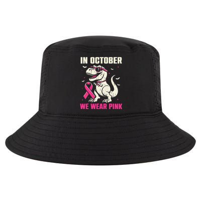 Dinosaur Breast Cancer Awareness Gift Cool Comfort Performance Bucket Hat