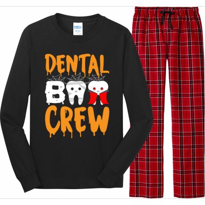 Dental Boo Crew Spooky Halloween Teeth Dental Assistant Cute Gift Long Sleeve Pajama Set