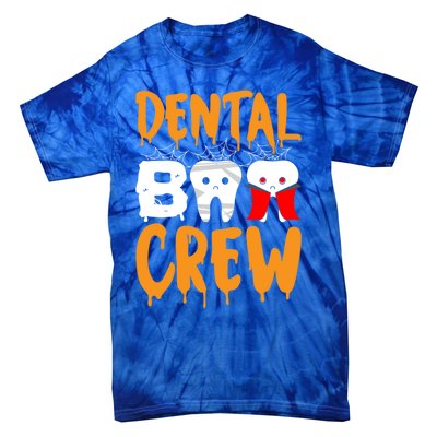 Dental Boo Crew Spooky Halloween Teeth Dental Assistant Cute Gift Tie-Dye T-Shirt