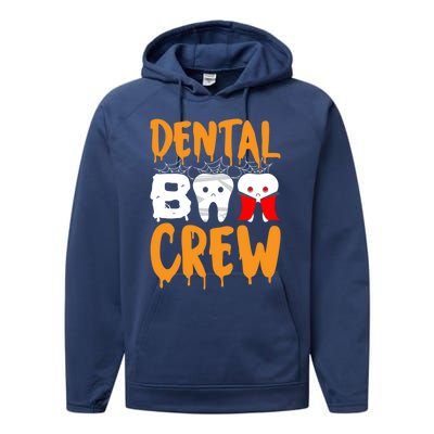 Dental Boo Crew Spooky Halloween Teeth Dental Assistant Cute Gift Performance Fleece Hoodie