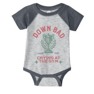 Down Bad Crying At The Gym Ttpd Infant Baby Jersey Bodysuit