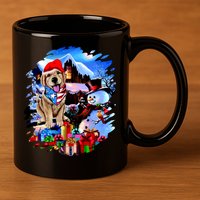 Dog's Best Christmas 11oz C Handle Ceramic Mug
