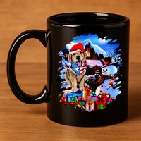 Dog's Best Christmas 11oz C Handle Ceramic Mug
