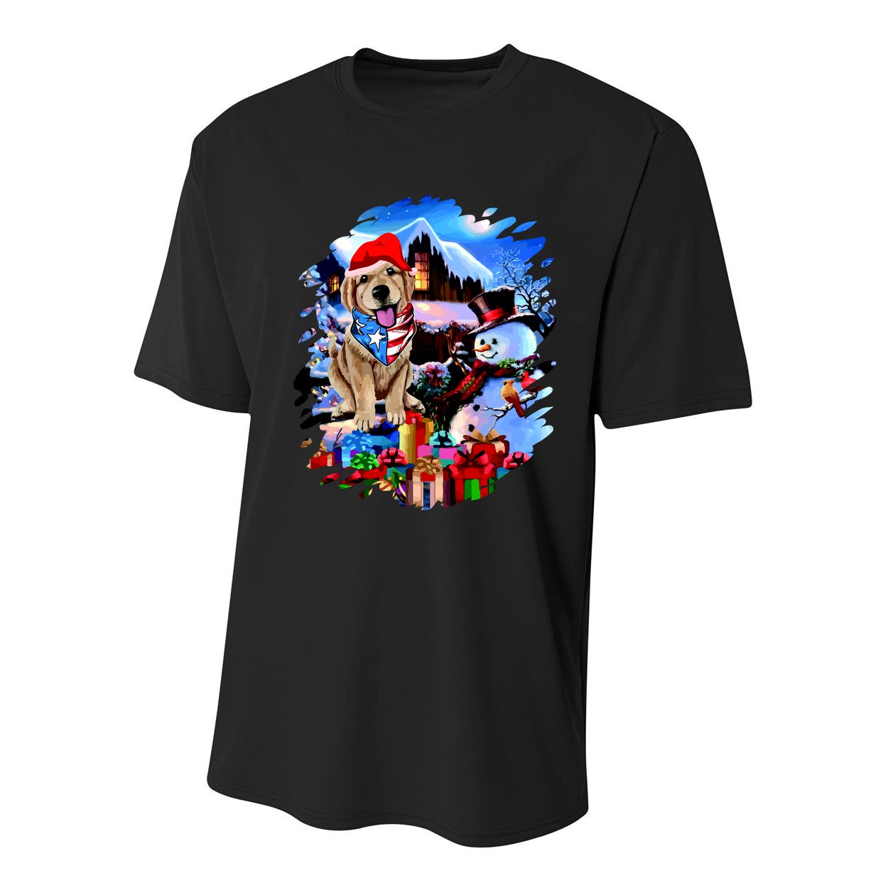 Dog's Best Christmas Youth Performance Sprint T-Shirt